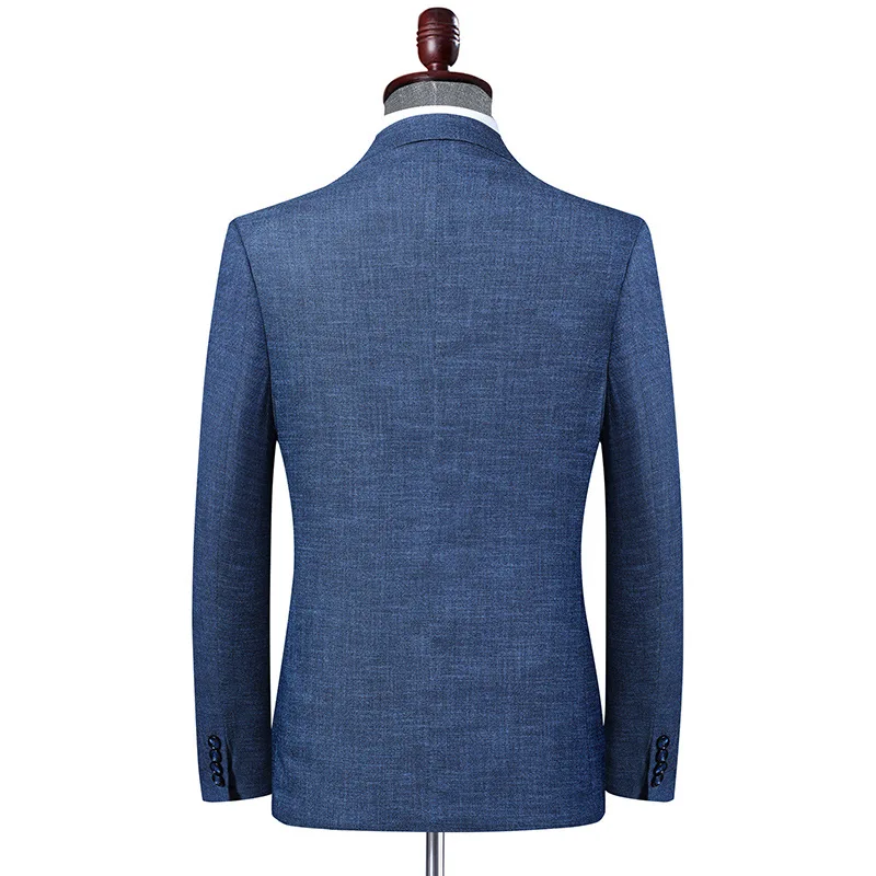 Lansboter Blue Spring And Autumn New Men's Suit Coat Slim Fit Medium And Youth Small Suit Business Leisure