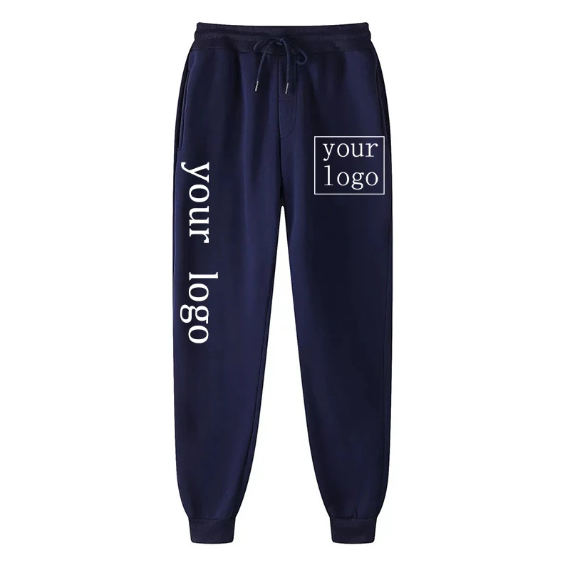 Nieuwe Custom Uw Eigen Logo Broek Mannen Vrouwen Mode Sportbroek Gepersonaliseerde DIY Jogging Lange Broek Harajuku Casual Joggingbroek