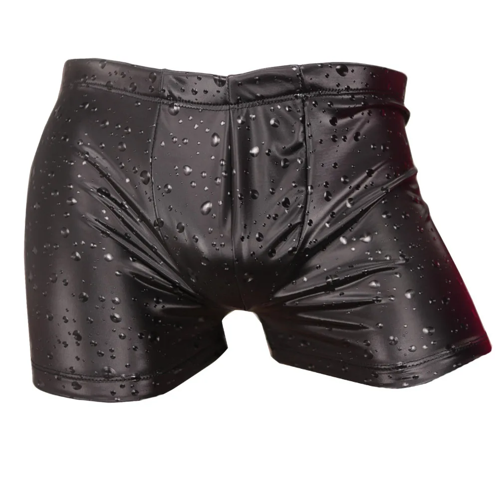 

Индивидуальный водонепроницаемый купальник с низкой талией, мужские сексуальные шорты на плоской подошве NK114, гладкие плотные латексные леггинсы с 3D-капельковым узором