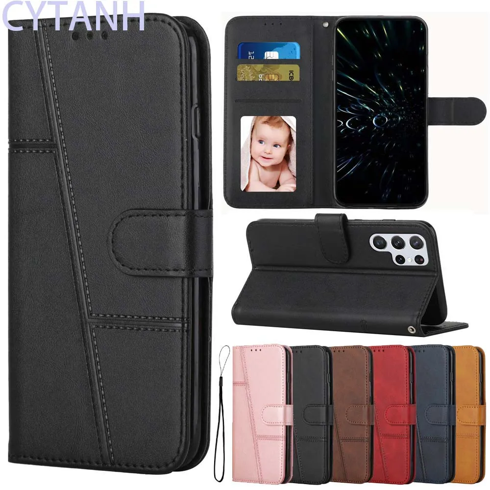 For OPPO A17 Case Flip Wallet Book Cover for Coque OPPO A17 Phone Case OPPO A 17 A17K A16 A16S A12 Leather Cases Capa E22T