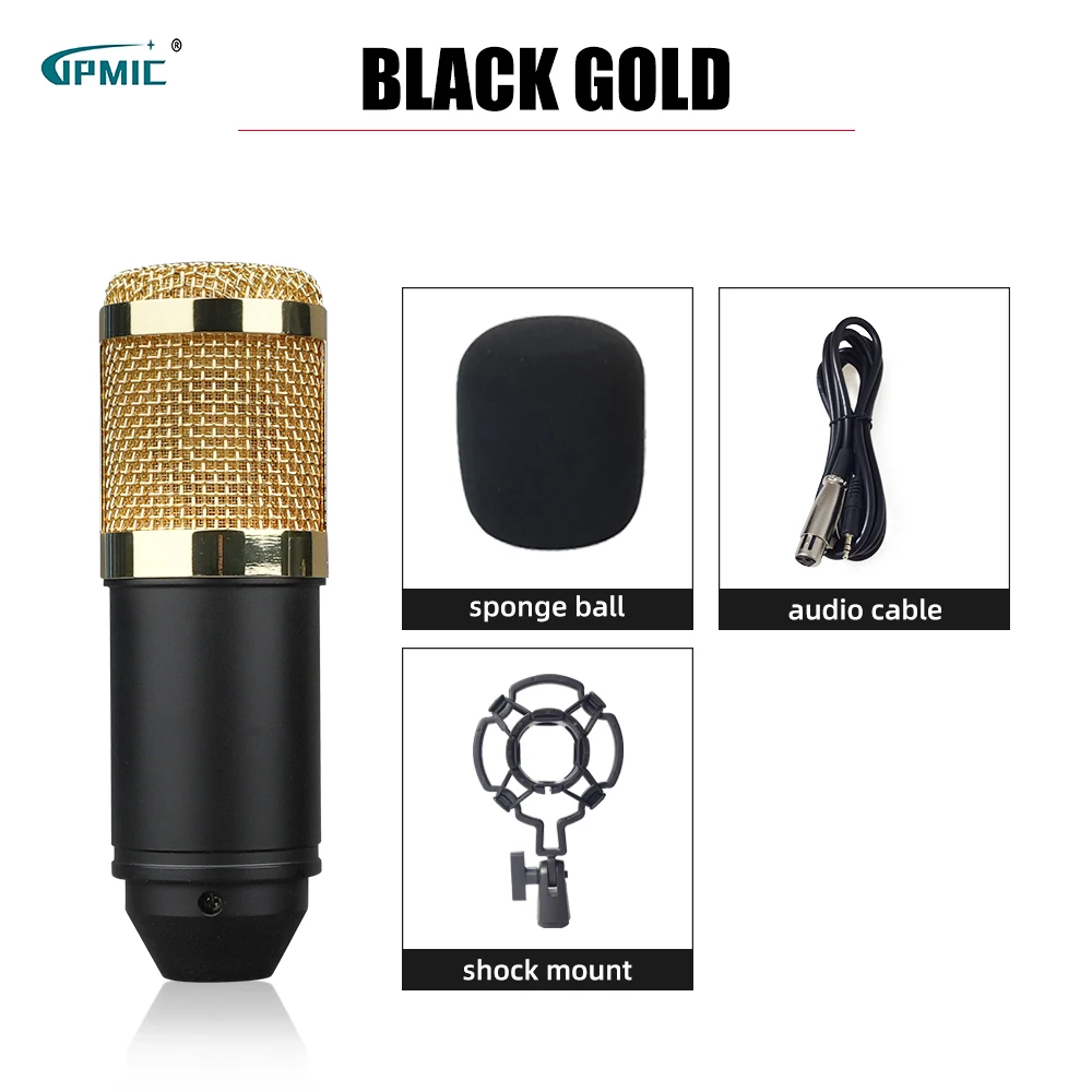 Condenser microphone BM-800 microphone broadcast singing recording microphone with plastic shock mount