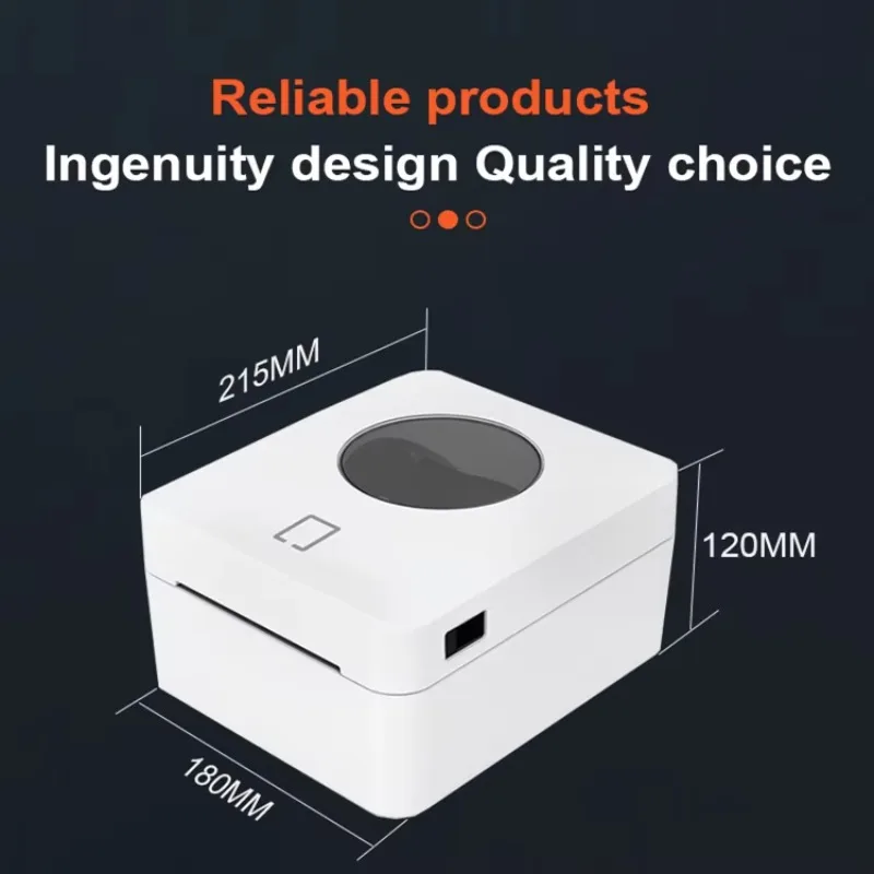 Factory Direct Supply 4*6 Usb Wire Wireless  Shipping Inkless Direct Thermal Label Printer