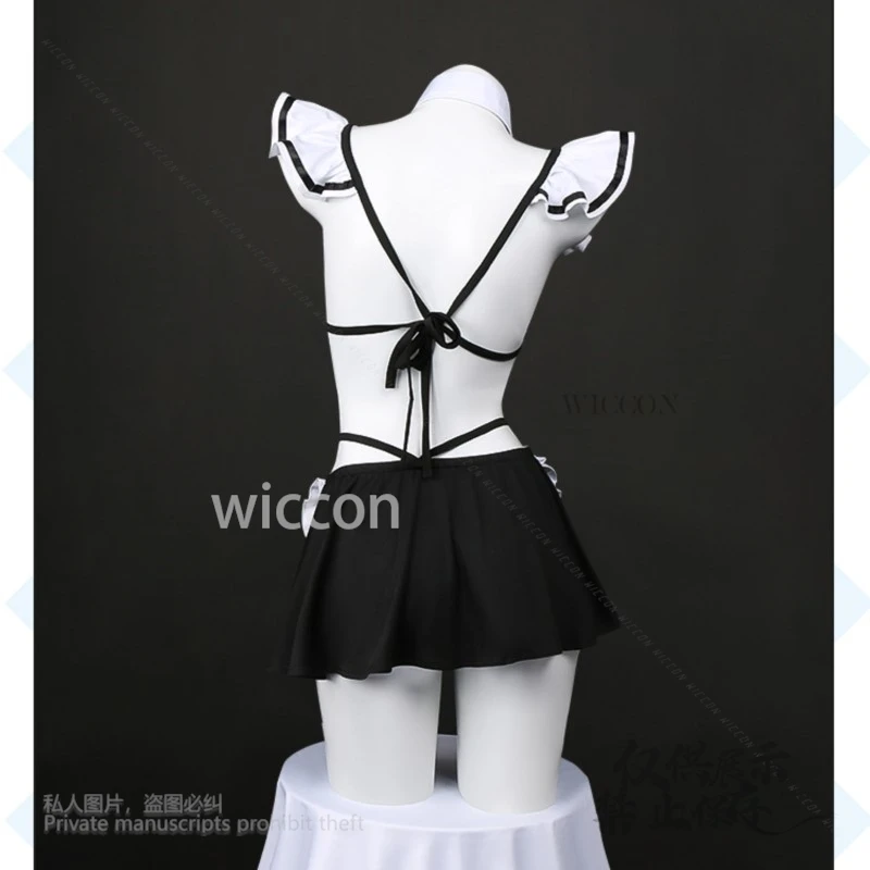 Muñeco de vestir de Anime Fall In Love Rizu Kyun, disfraz de Kuroe Shizuku, traje de baño Sexy, vestido de sirvienta, pelucas femeninas de Lolita para Halloween