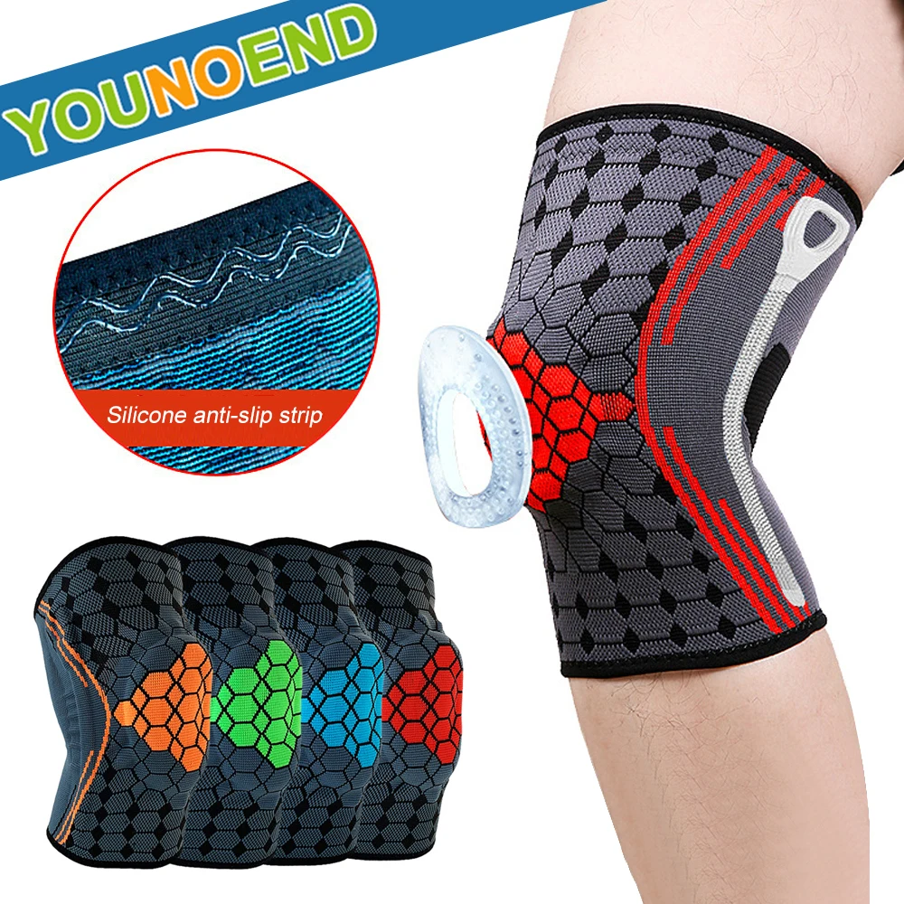 1Piece Sports Compression Knee Pads Leg Support Sleeves for Running, Jogging, Basketball, Joint Pain Relief, Injury Recovery