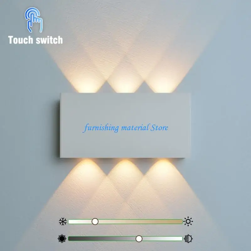 

Y5GD LED Wall Lamp Bedroom Lamp Wall Sconce Bedroom Reading Light Living Room Wall Decorations Plastic Texture for Room