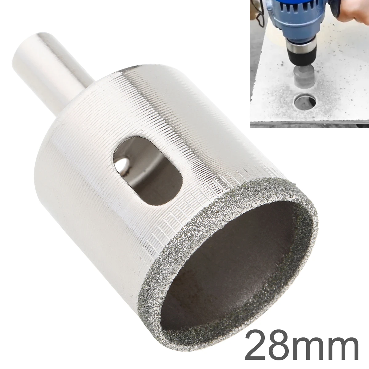 28mm Diamond Core Hole Saw Drill Bit Kit Tools Woodworking Hole Opener for Wood Tiles Glass Ceramic