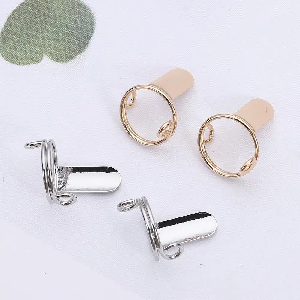 New Reusable Nail Rings Causal Removable Fingertip Nail Rings Silver Color Easy to Use Phalanx Ring Nail Art Decoration