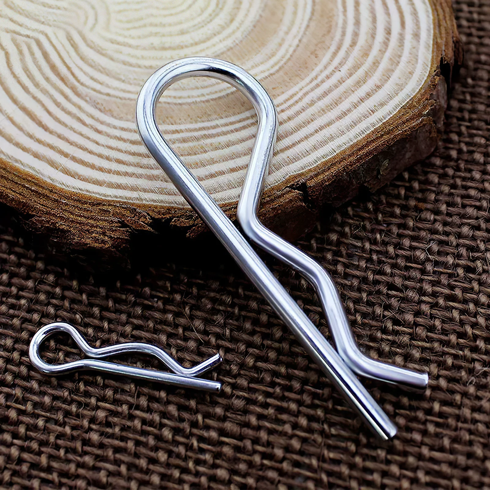 

30pcs Stainless Steel Hitch Pins Heavy Duty Spring Clips Cotter Pin Trailer Lock System Retainer Wire Locking