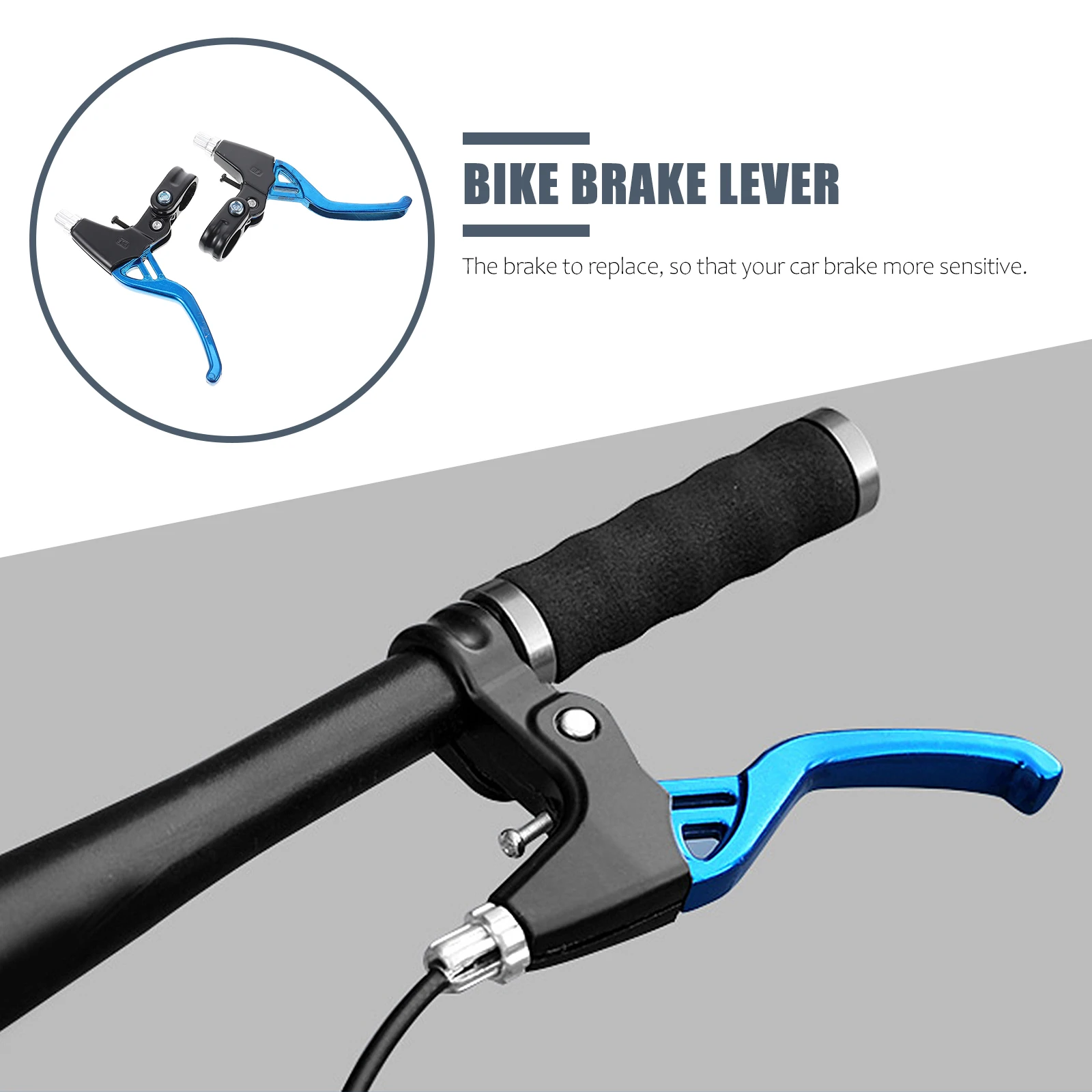 

1Pair Bike Brake Lever High Grade Aluminum Replacement Braking Handlebar for Road Folding Bicycle Safety Upgrade Part