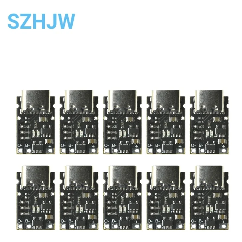 1/5/10pcs Ternary Polymer Small Capacity Lithium Battery Charging Board With Adjustable Current Of 500/400/300/200/100mA