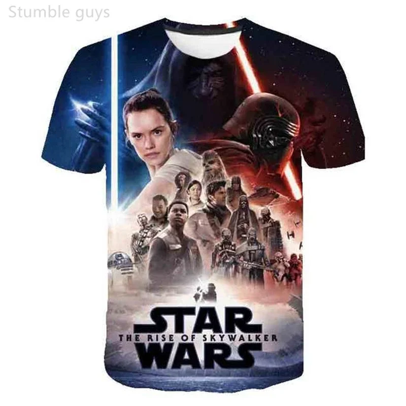 camiseta-masculina-star-wars-para-uso-diario-com-estampa-finn-anime-kids-boys-manga-curta