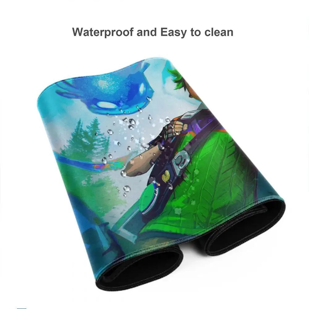 VALORANT Gekko Mouse Pad Tablet mouse Pad Laptop xl desktop mate, cute HD Rainbow Gaming keyboard pad, Player, 90x40 - view 5