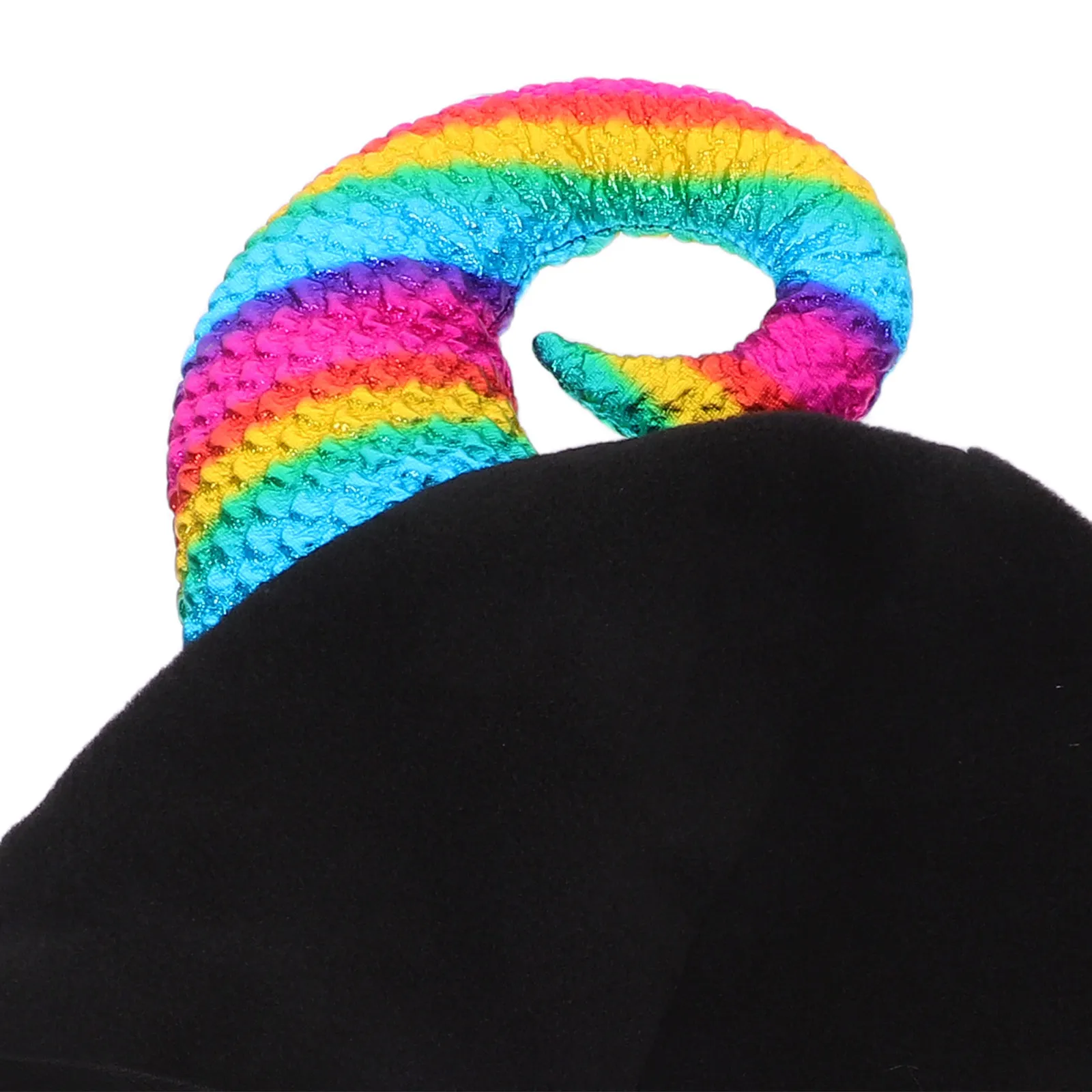 Winter Cow Horn Beanie Hat Soft Polyester Warm Comfortable for Skiing Halloween Costume Parties Photo Props Girls Boys Fun