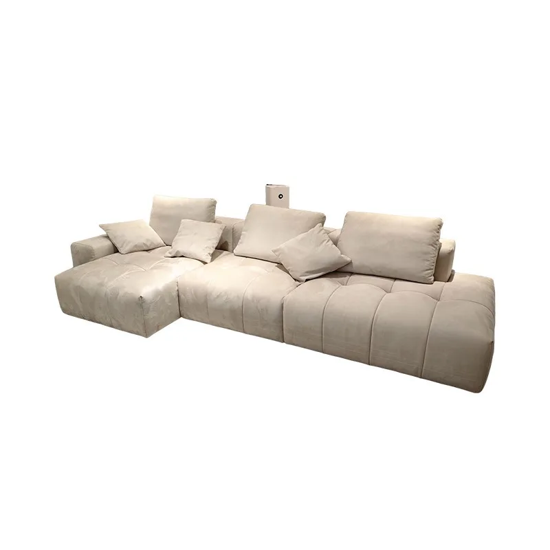 Italian Minimalist Modular Sofa, Saba Pixel Matte‑Cloth Sofa For Large Apartment Living Room Furnishing