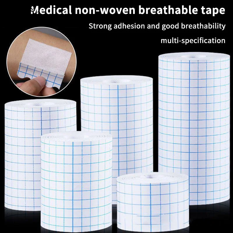 1Roll Skin Healing Protective Soft Fabric Cloth Adhesive  Wound Dressing Fixation Bandage Non-Woven Breathable Tape〔DD329〕