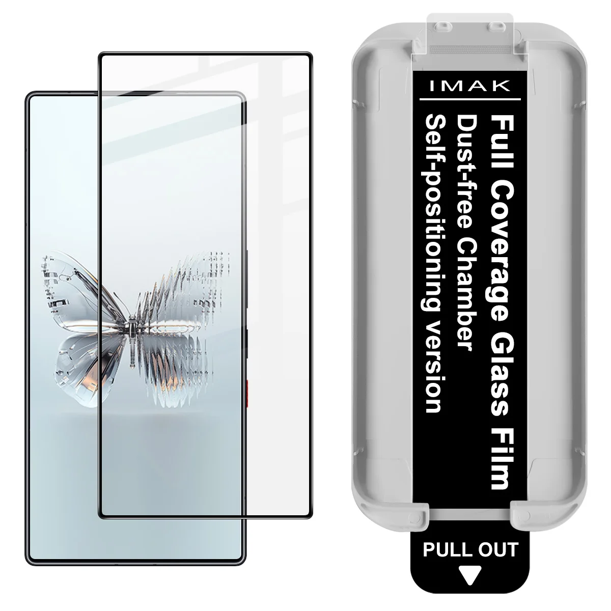 

IMAK Pro+ Tempered Glass For Red Magic 11 Pro Pro+ 5G Dust-free Chamber Locator Film