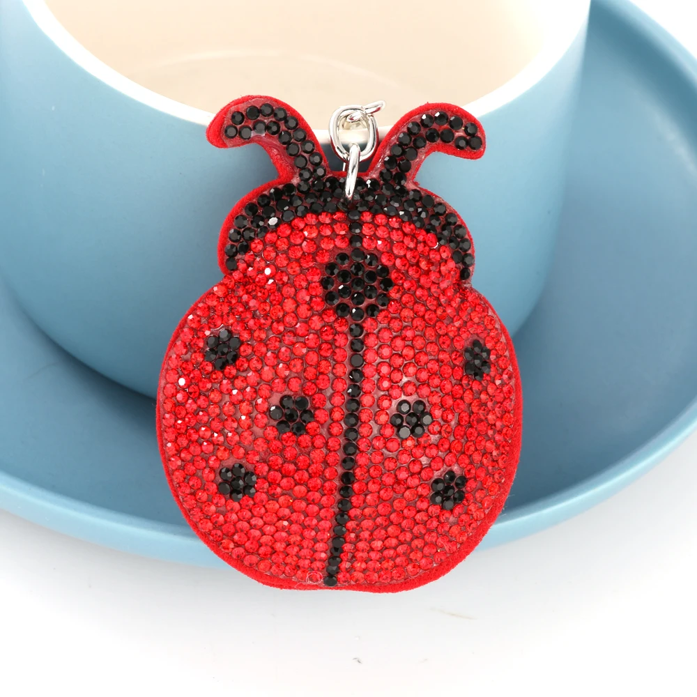 Cute Ladybird Keychain European and American Popular Insect Pendant Fashion Beetle Women\'s Shoulder Bag Ornaments Popular