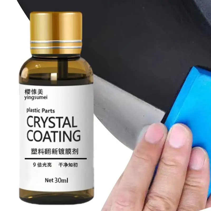 

30ml Car Plastic Restorer Polish For Interior Exterior Trim Long-lasting Cleaner Agent Resists Water Dirt Car Chemicals