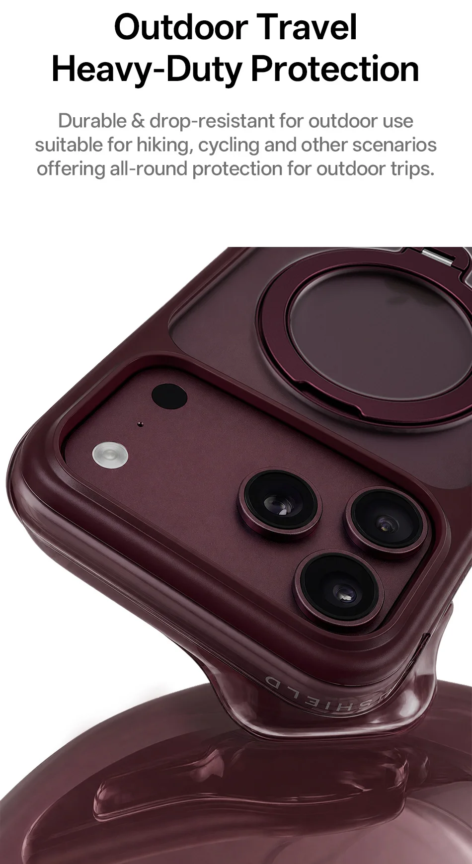 WiWU Airbag Handyhülle für iPhone 18 Pro Max 18 Pro Magnetische Standhülle für iPhone 17 Pro Max Drehbare Handyhülle – Detail 18