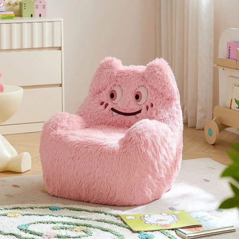 MOMO Living Room Children Lazy Sofa Bedroom Reading Area Baby Small Sofa Chair Single Cartoon Cute Small Sofa