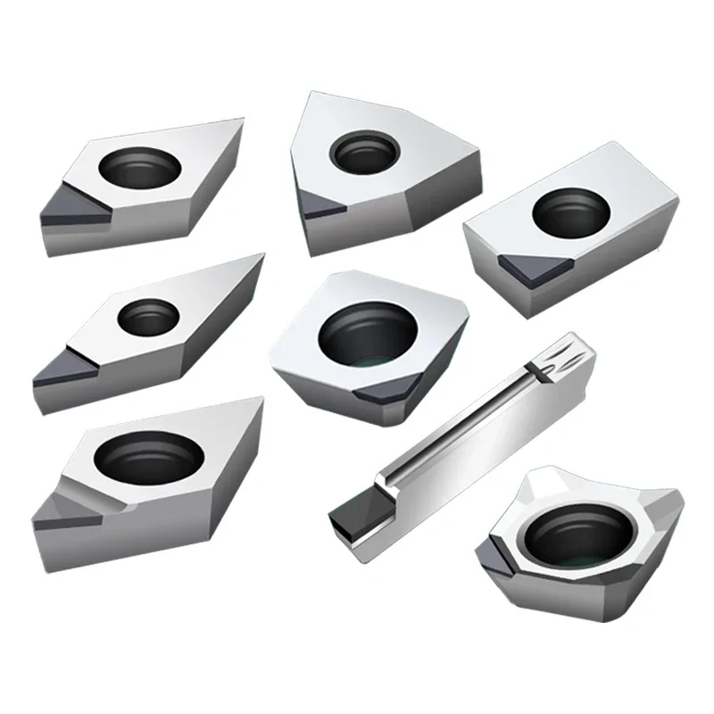 

Алмазные пластины VCGT110302 VCGT110304, твердосплавные фрезы VCGT 110302 110304 PCD для алюминиевых сплавов, токарные пластины CBN для станков с ЧПУ