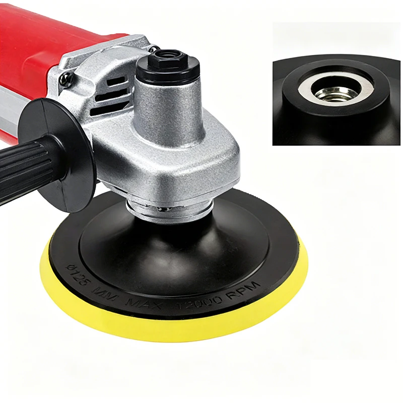 3/4/5/6/7 Zoll Schleifscheiben-Trägerplatte M10 M14 Gewinde Polierpad Klett-Schleifpad für Winkelschleifer Autopolierer – Detail 5
