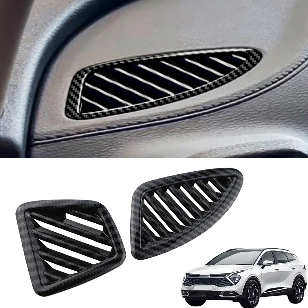 Для Kia Sportage NQ5 2022 2023 2024 2025 левый руль переменного тока, накладка на вентиляционное отверстие для кондиционера, рамка, крышка, Стайлинг, внутренняя декоративная наклейка