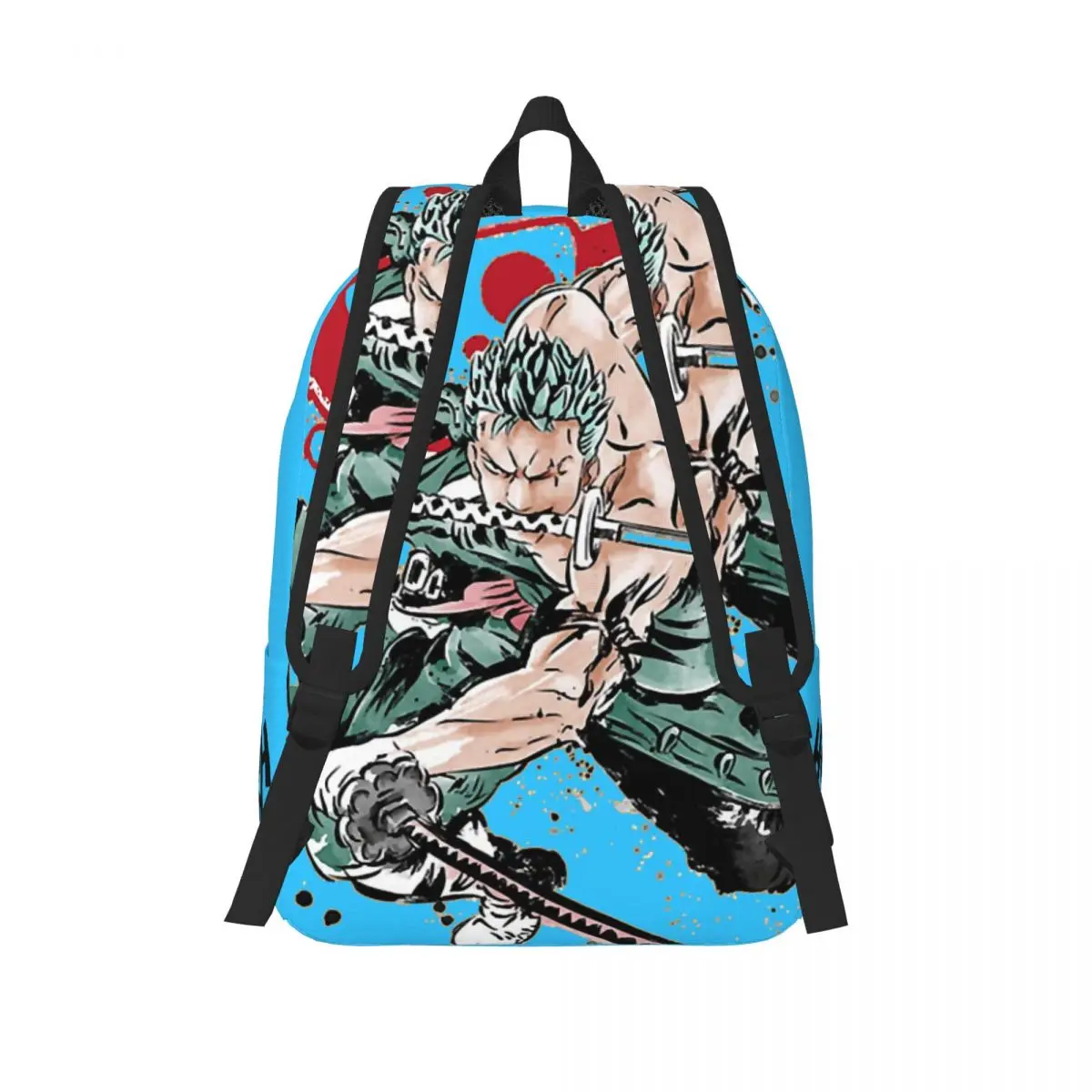 Roronoa Zoro-Bolso de mano con cierre de cremallera para niños, bolsa de jardín de infantes, color sólido, para cumpleaños, personaje de Anime japonés