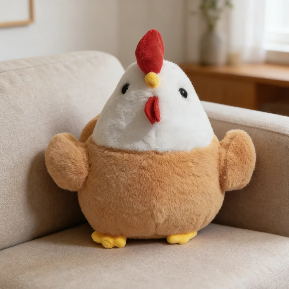 Kip knuffel zachte pluizige kip knuffeldier superzacht knuffelen knuffelige pop kussen voor kamer decor aanwezig voor vrienden