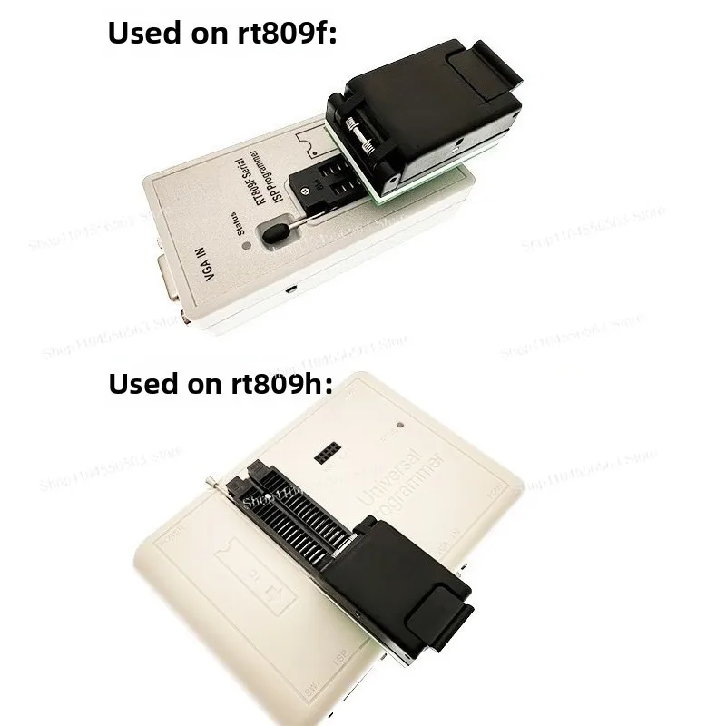 Clamshell IC Test Socket DFN8 QFN8 WSON8 USON8 1.27mm Pitch 5X6 6X8 Chip Read Write Programming Socket