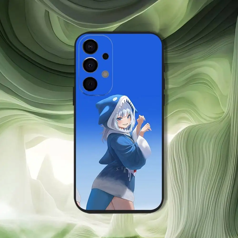 เคสโทรศัพท์ Holive Gawr Gura สำหรับ Samsung S25,S24,S21,S22,S23,S30,Ultra,S20,Plus,Fe,Lite,5G สีดำ