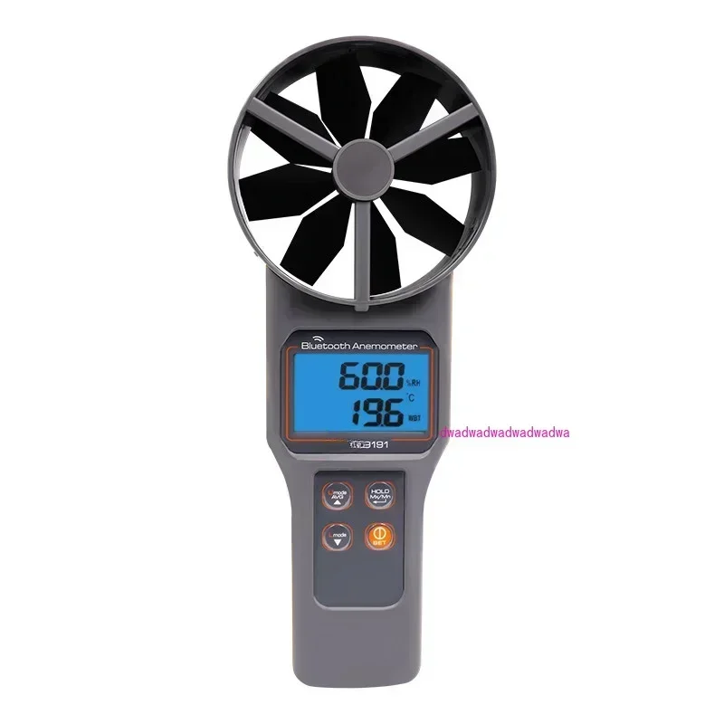 Bluetooth-compatible Air Flow Velocity Volume and Temperature Wind Speed Measures Meter Range 0.20~30.00 M/S