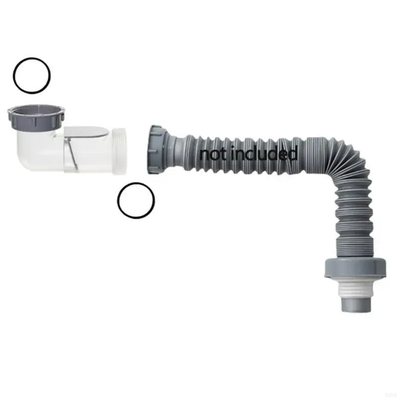 Sink Sewer Branch Sink Drain Fittings ABS for Internal & External Threaded Pipe 