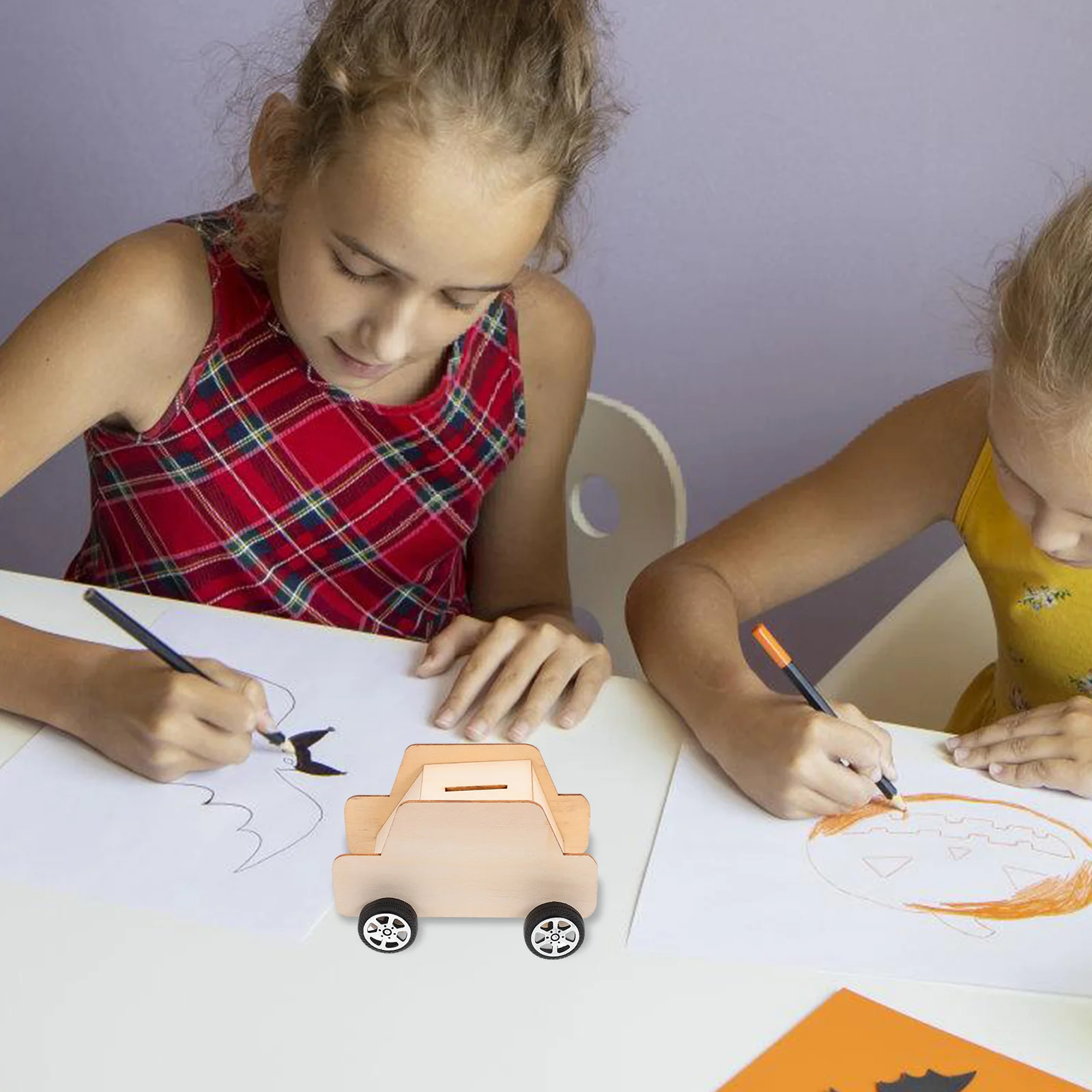 Vaguelly 2 stuks houten geldbesparende pot bamboe spaarpot voor kinderen jongens bank witte embryo accessoires