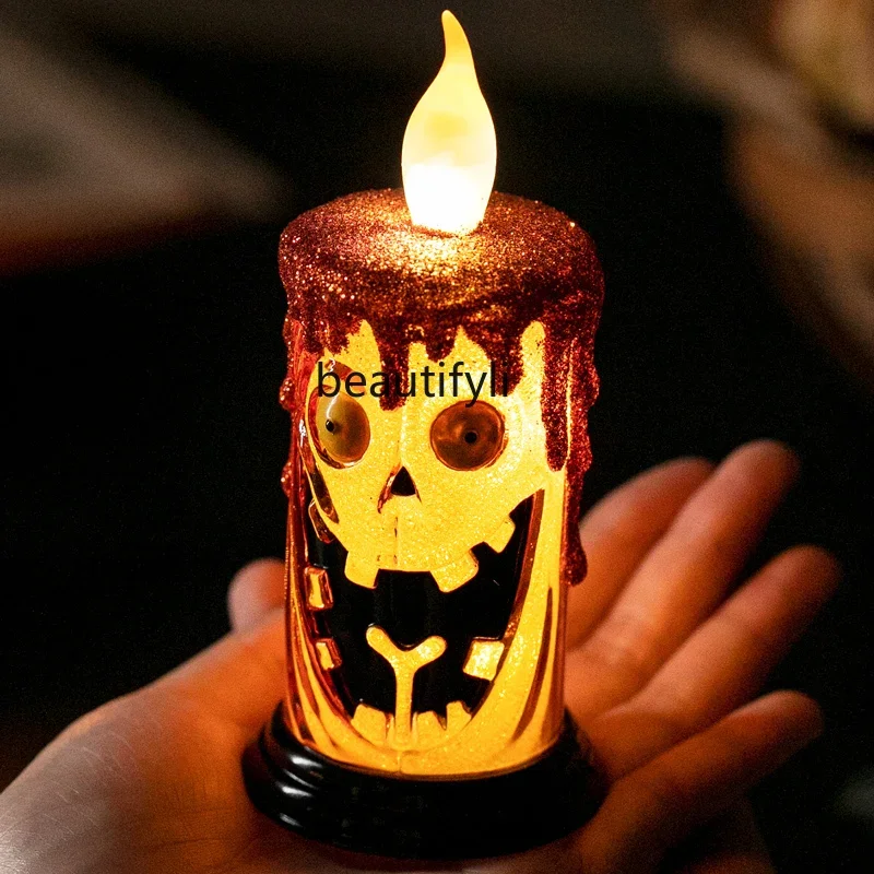 

Candles Halloween Dress Up Pumpkin Holiday Ambience Lighting Scene Decoration Hotel Decorations