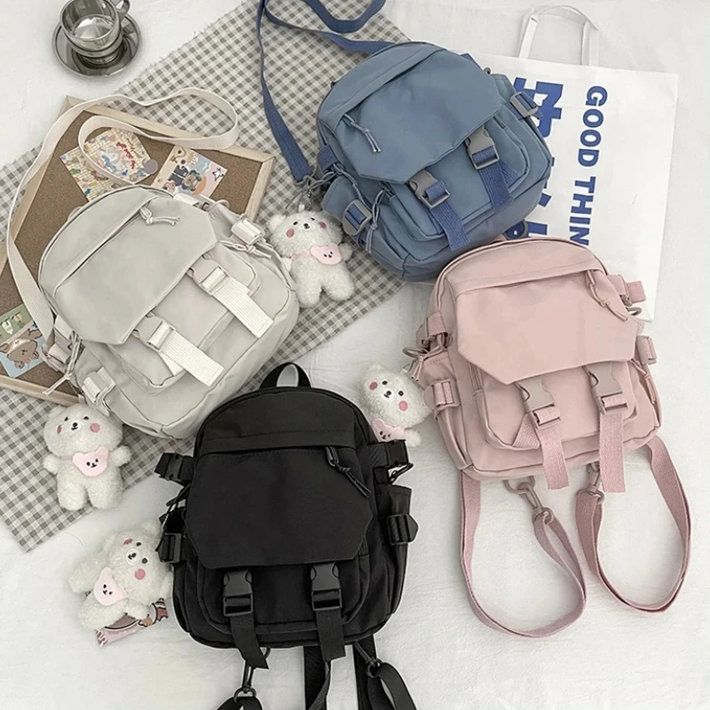 Fashion Kawaii Mini Backpack Women Shoulder Bag for Teenage Girls Multi-Function Small Bagpack Ladies Travle School Backpacks