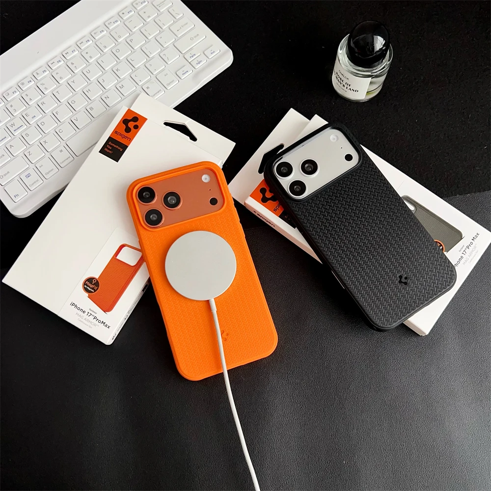 Spigen For iPhone 18 17 Pro Max 16 Plus 15 14 13 12 Pro Max Air Soft Case For Magsafe Magnetic Wireless Charge Shockproof Cover