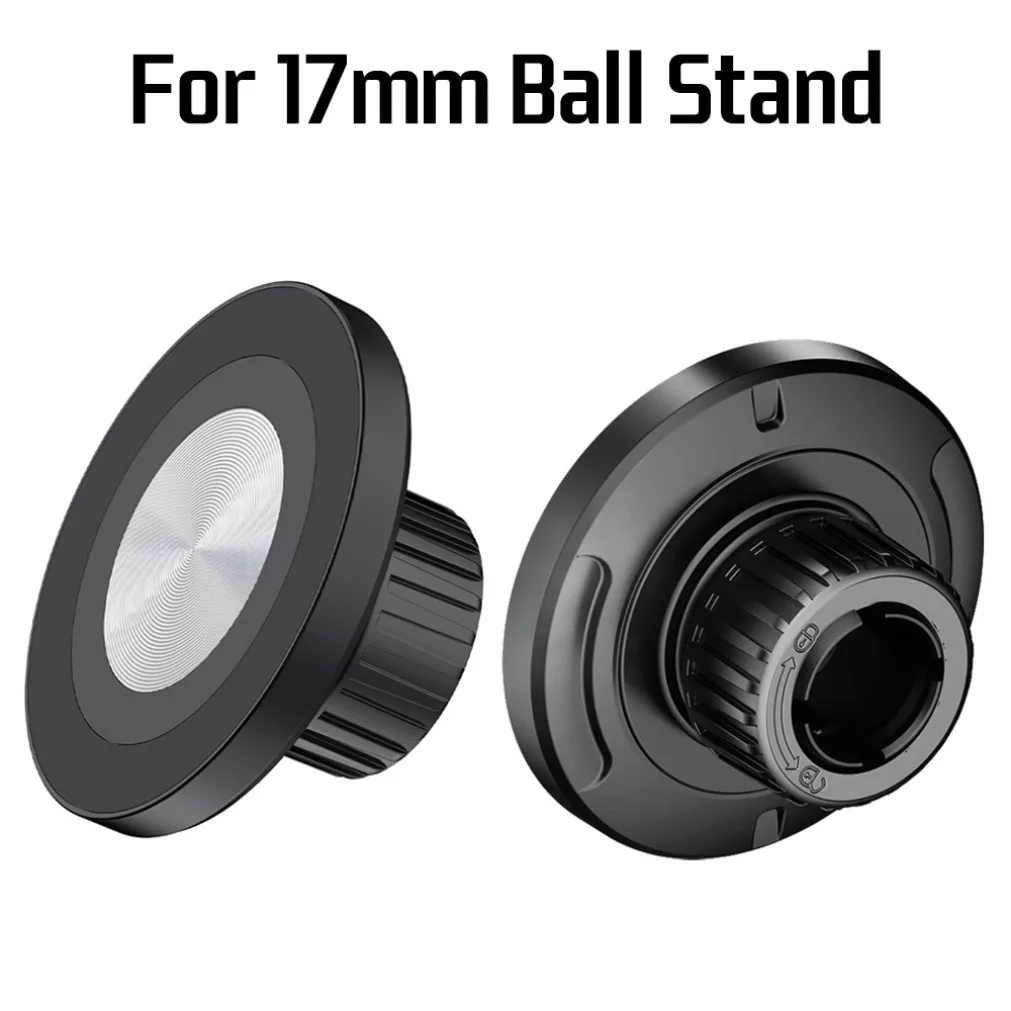 

CD Pattern Magnetic Phone Holder Accessory for MagSafe iPhone 17 16 15 14 13 12 Samsung for 17mm Ball Head Air Outlet Hook Stand