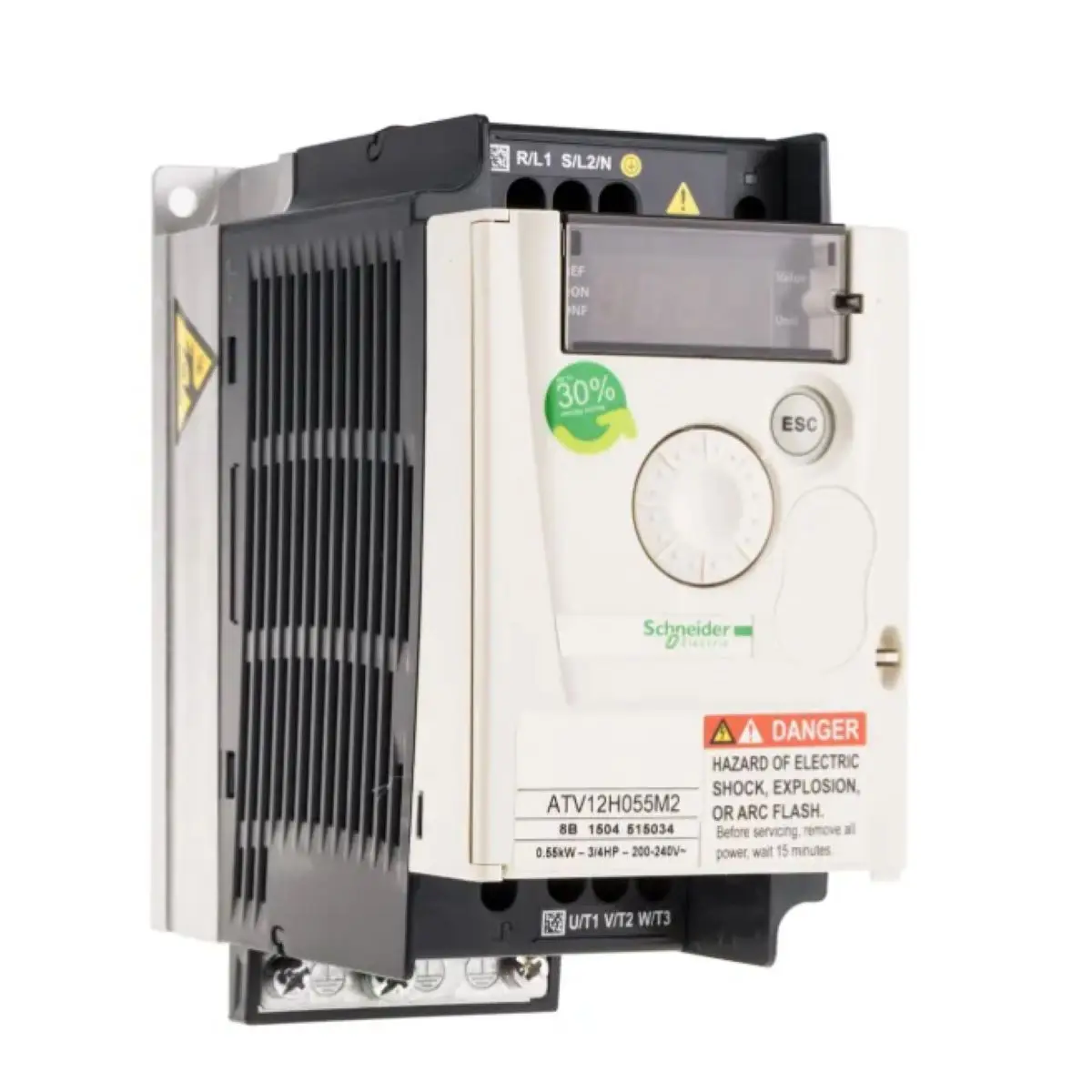 

Frequency converter ATV12H055M2 Avariable speed drive ATV12 - 0.55kW - 0.75hp - 200..240V - 1ph - with heat sink