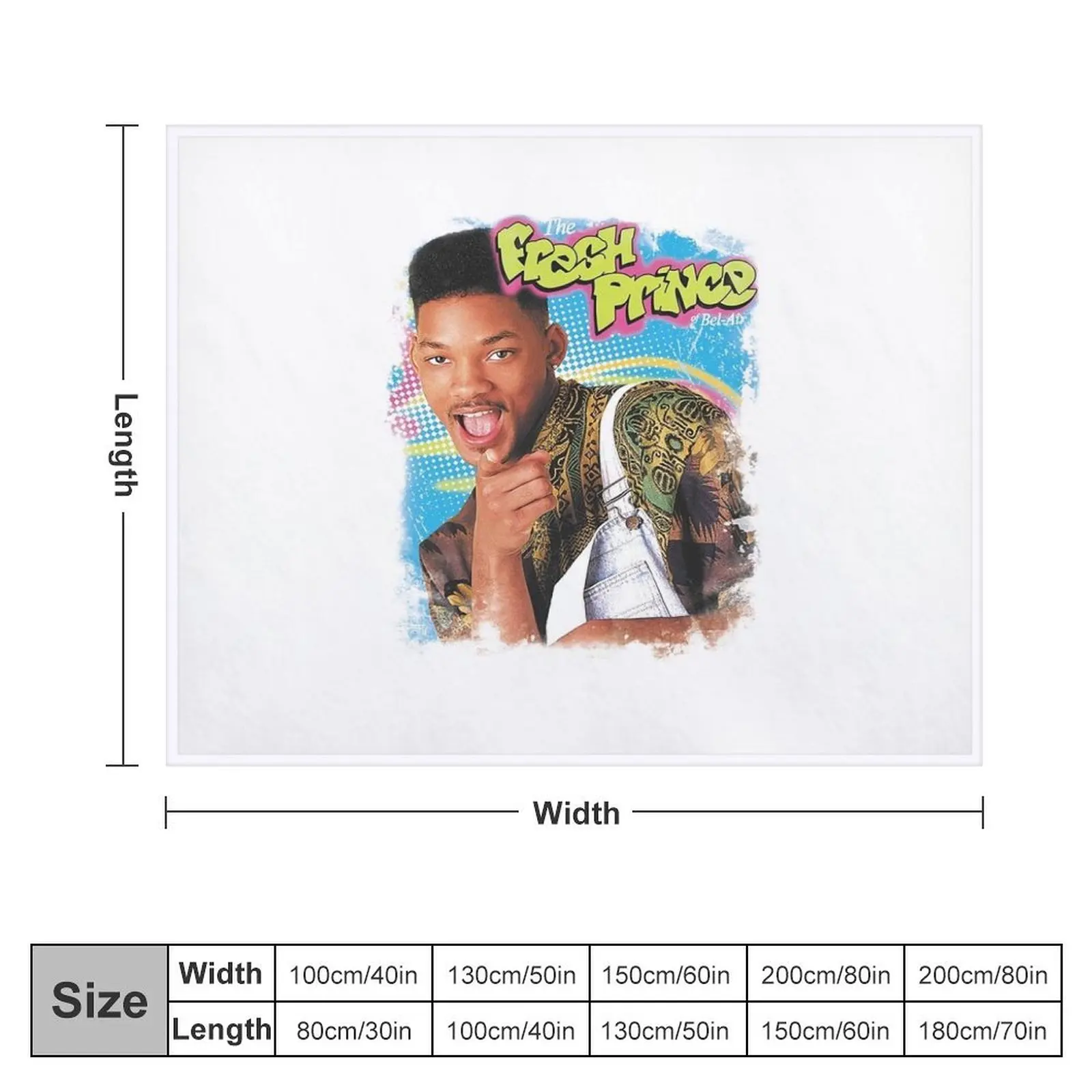 The Fresh Prince of Bel-Air White Gift For Fan, Gift T-Shirt For Women, Kids, Adults Men, Halloween day, Thanksgiv Throw Blanket