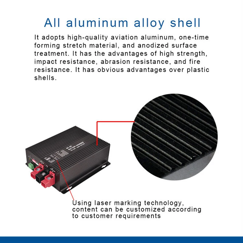 شاحن تيار مستمر ذكي 12 فولت 60 أمبير 30 أمبير مع دعم معزز، بطارية ليثيوم لتطبيق بلوتوث، شحن تلقائي بالكامل