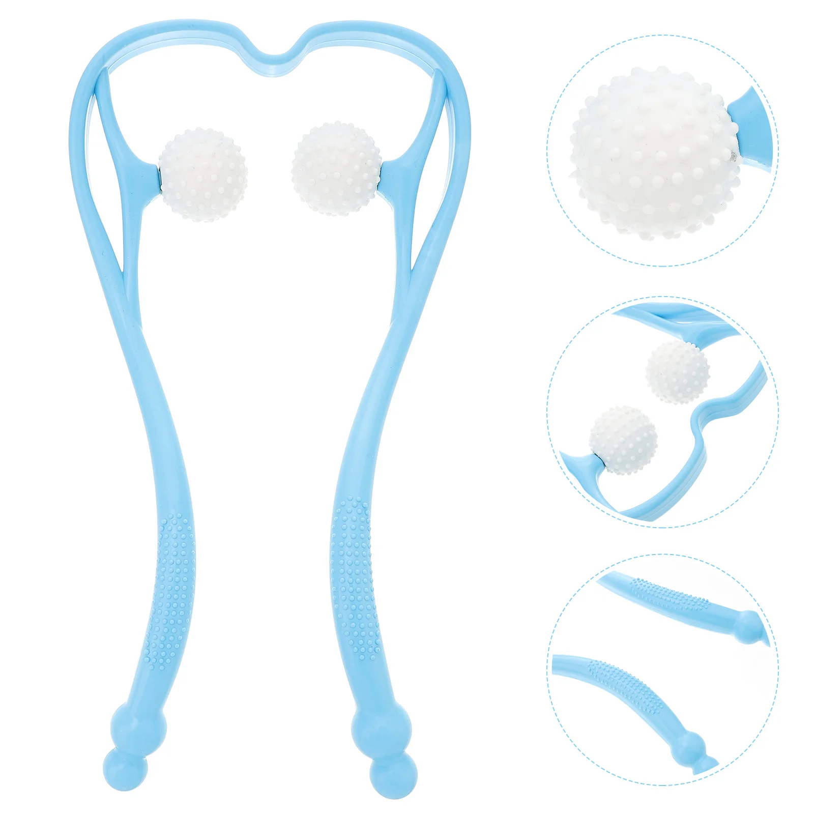 

Neck Massager For Pain Relief Handheld Shoulder Back Muscle Roller Lightweight Portable Therapy Tool Sky Blue Neck Massage