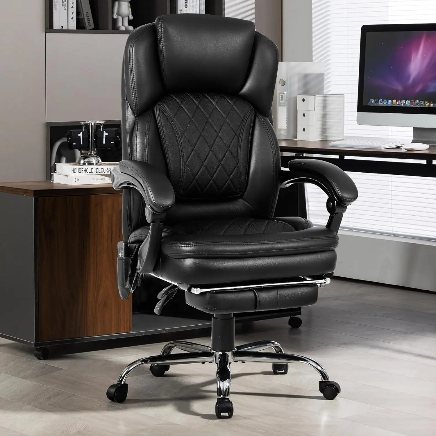 Office Chair with Ergonomic Design and Reclining Function