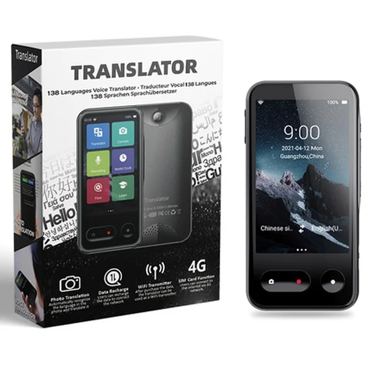 Traducteur vocal intelligent T7, carte 4G, WiFi, 4000mA, aste, portable, traduction instantanée en temps réel, 138 langues, offre spéciale