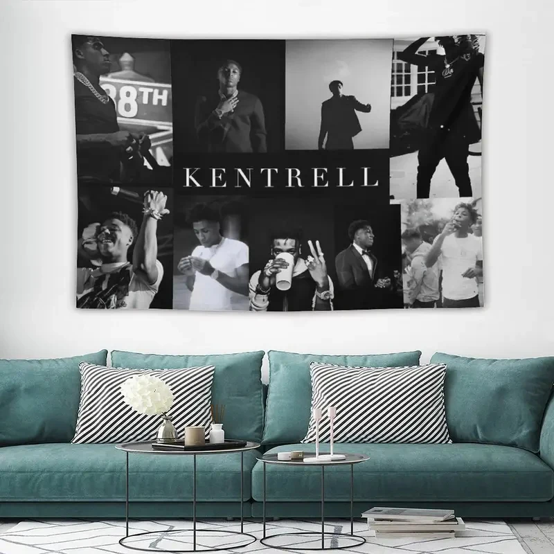 Kentrell YoungBoy NBA Tapestry Hip Hop Singer Wall Mounted Polyester Decoration Bedroom Dormitory Wall Decoration