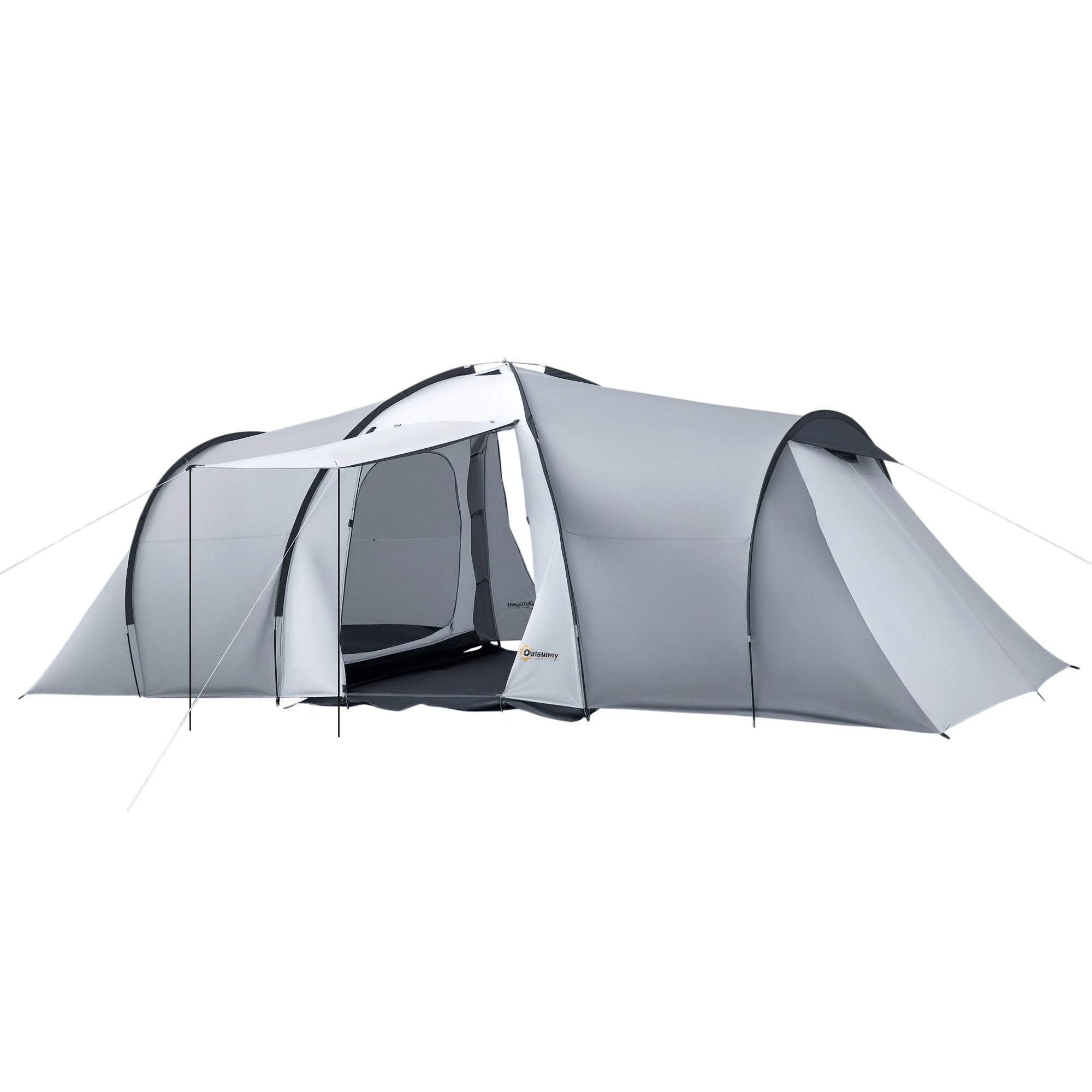 Outsunny Tienda de Campaña Outsunny Poliéster Gris Oscuro 590x245x193 cm