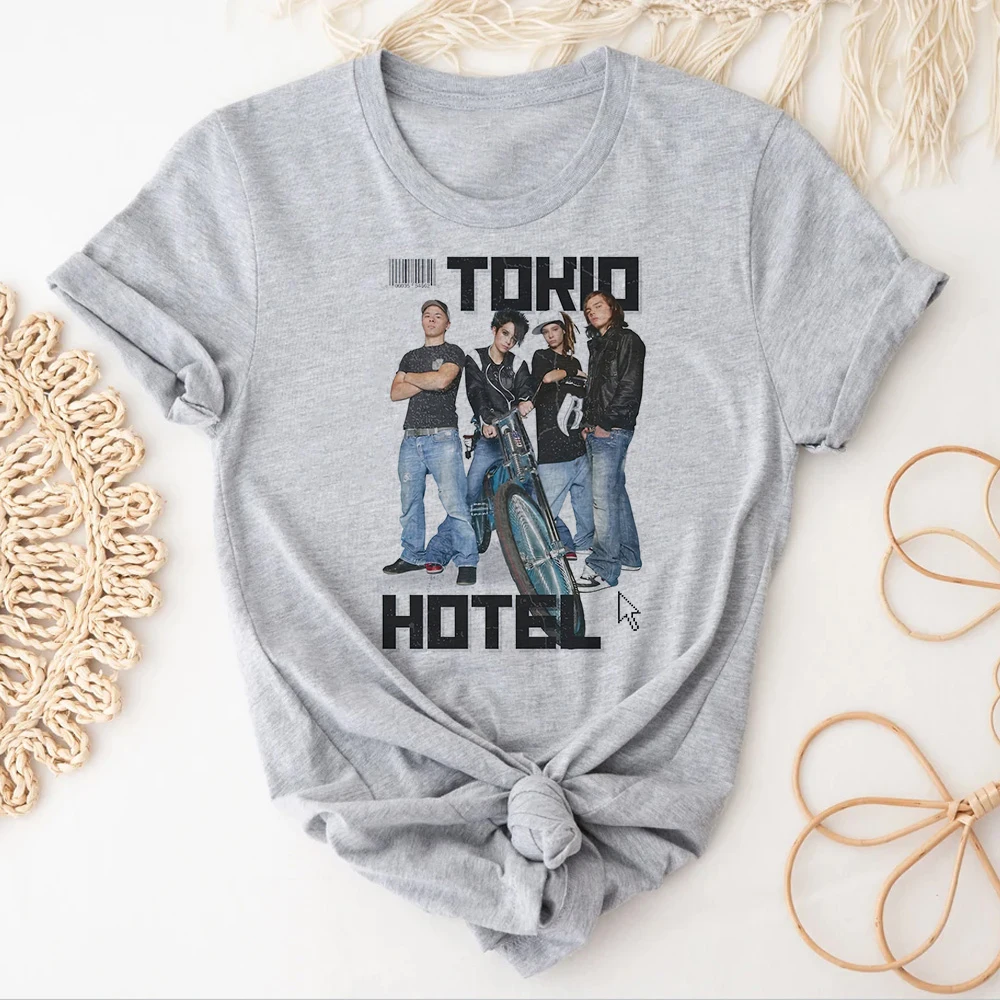 Tokio Hotel t-shirts women pattern Japanese printed design t-shirts girl harajuku streetwear manga clothes