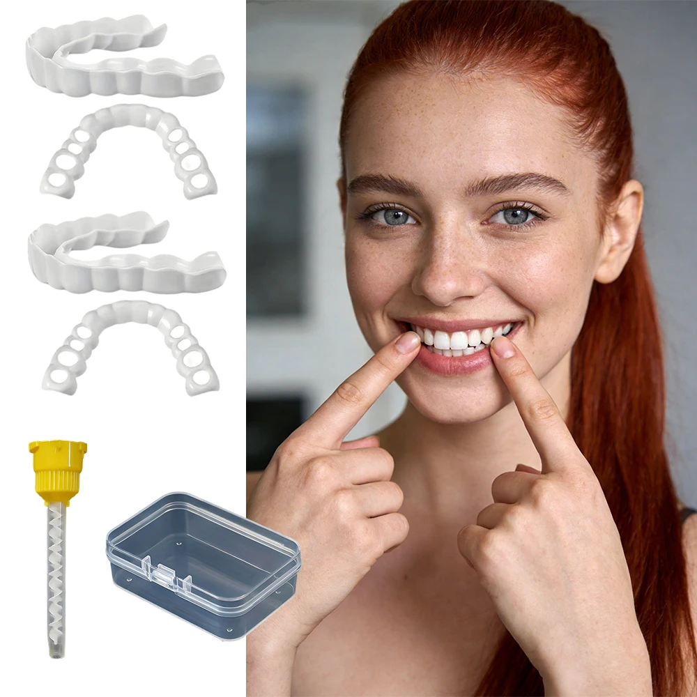 

New Daily Grocery Shopping Must Have Teeth Veneers Reusable Instant Smile Whitening Natural Fresh for Outing H2931