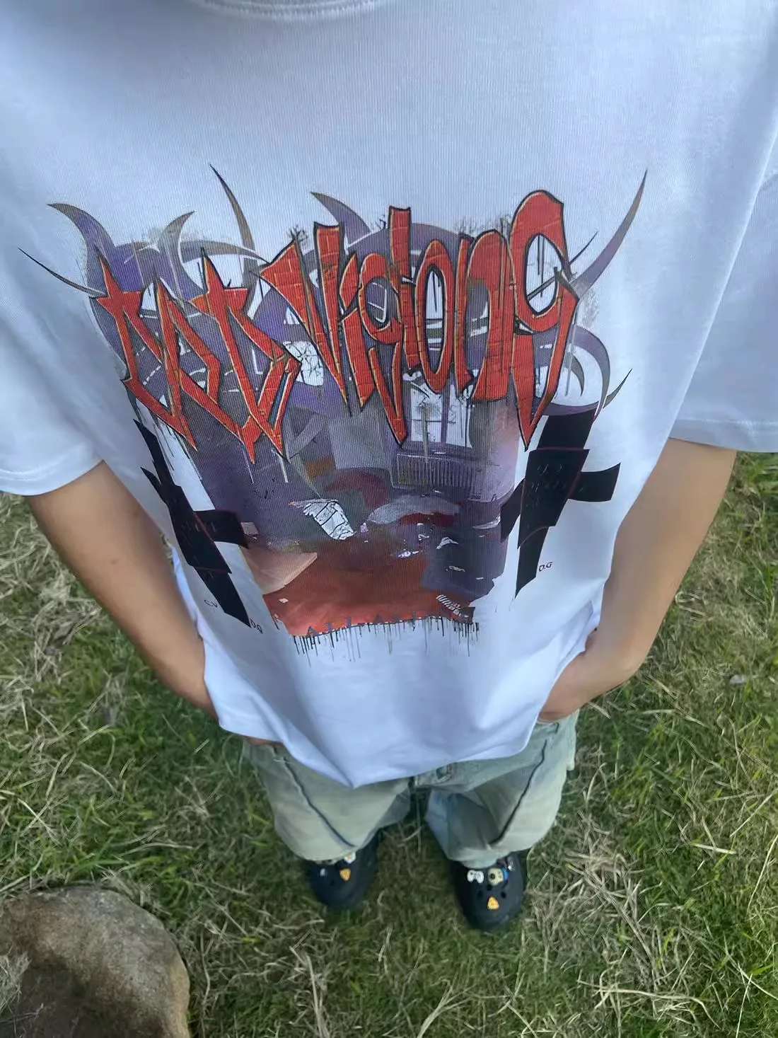 

Круглая футболка из чистого хлопка Ne, толстая футболка с американским ретро-принтом BLADEE COLD VISIONS 32, свитшот Drain Gang ort Sve