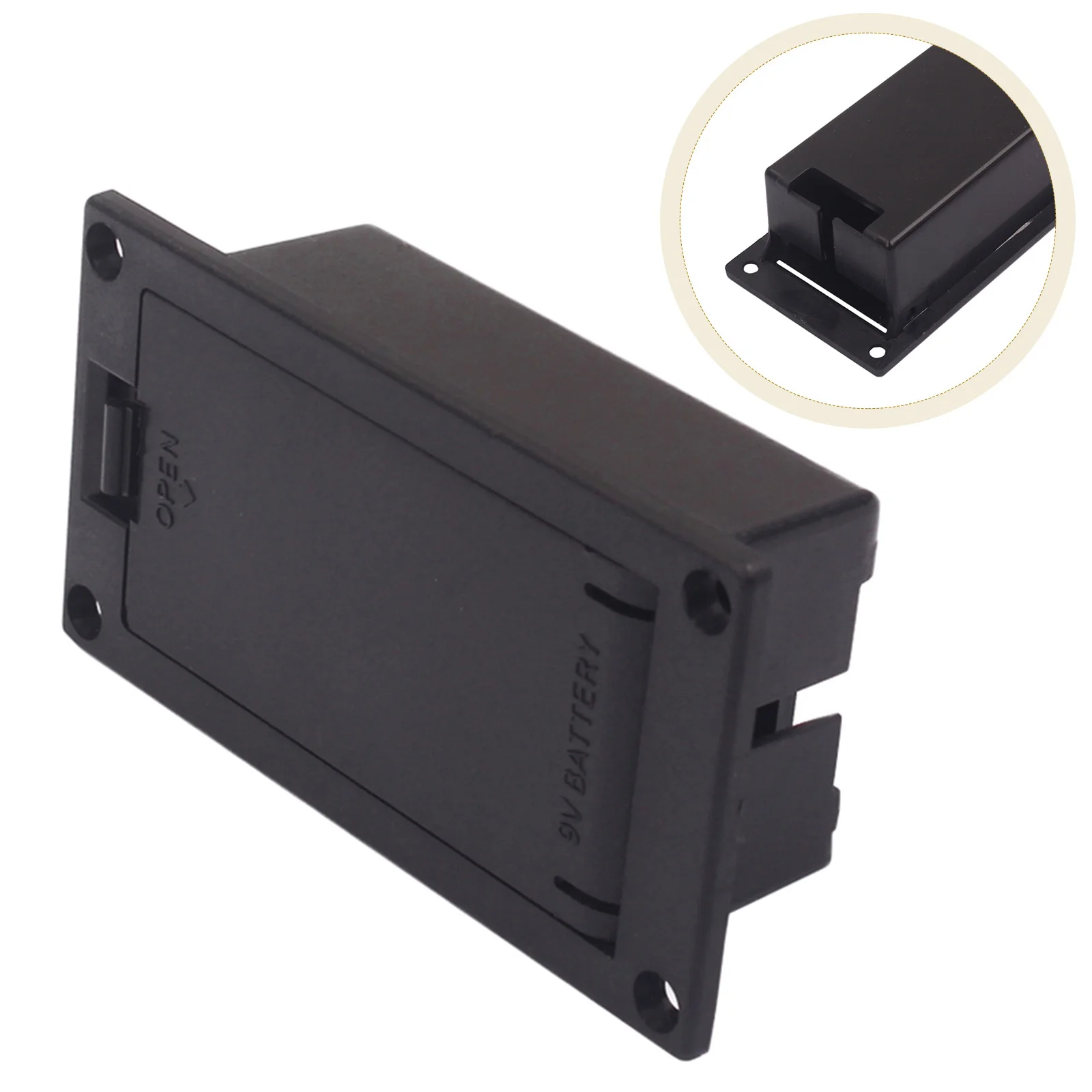 

1pcs Box For Guitar Box Guitar Bass Ukulele Flat Mounting Holder Replacement